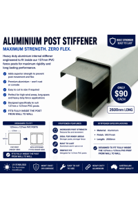 Alloy Stiffener to fit the 127mm Post