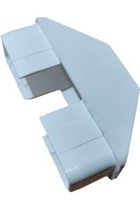 10 Pack PVC Post Caps Fencing Cap Picket Fence Cover for 75x20 Pickets white