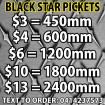 Star Pickets PICKUP 600mm 